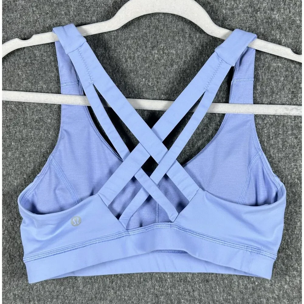Lululemon Stash N' Run Bra - Size 6 - Hydrangea Blue